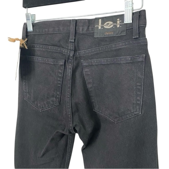 Vintage 90’s Y2K l.e.i. Hip Hugger Flare Black Denim Jeans - Picture 4 of 5